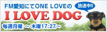 FM愛知にてONE LOVEのI LOVE DOG